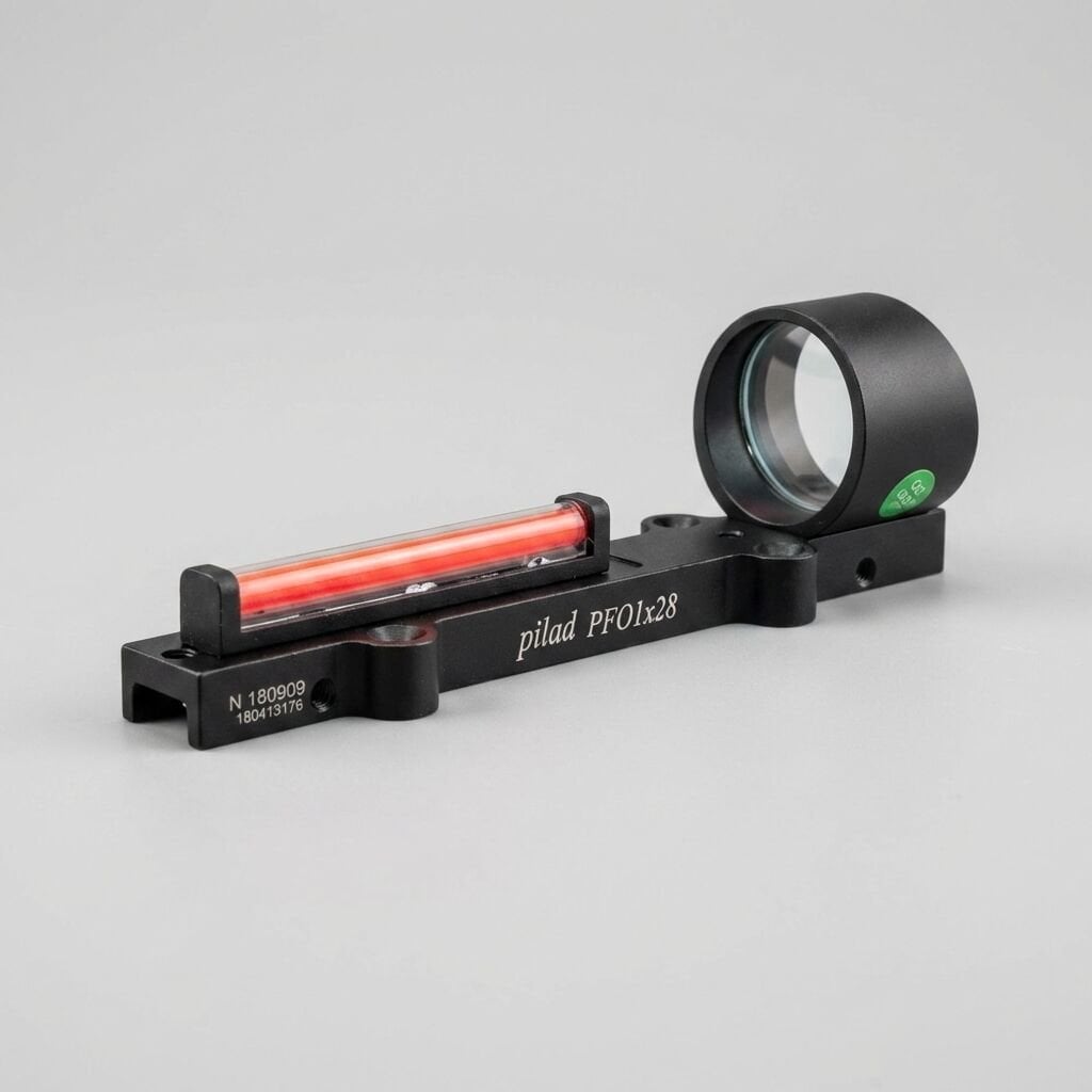Taktik Red Fiber Optik Açık Reflex Nişangah (Pil Gerektirmez)