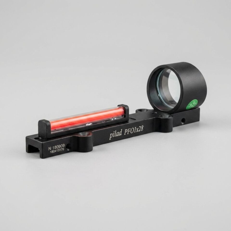 Taktik Red Fiber Optik Açık Reflex Nişangah (Pil Gerektirmez)