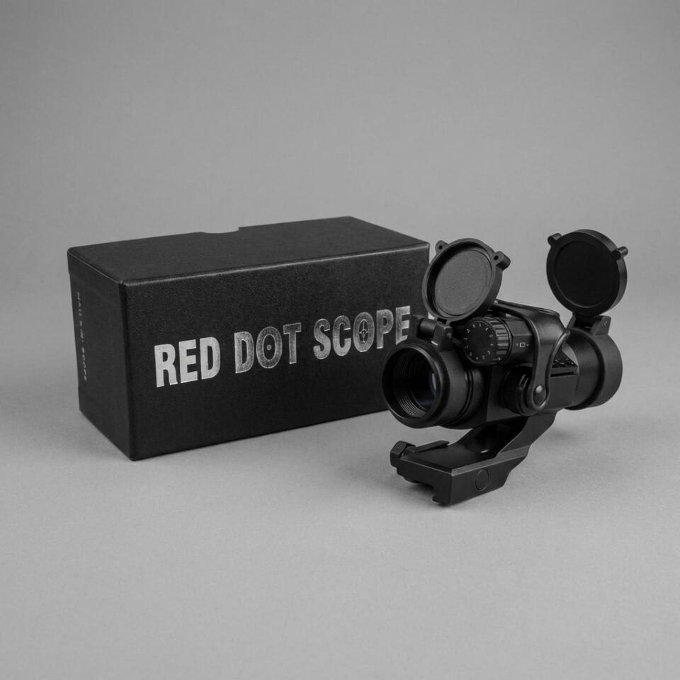 M2XB CompM2 Stili Taktik Tüp Red Dot Nişangah Seti (Siyah)