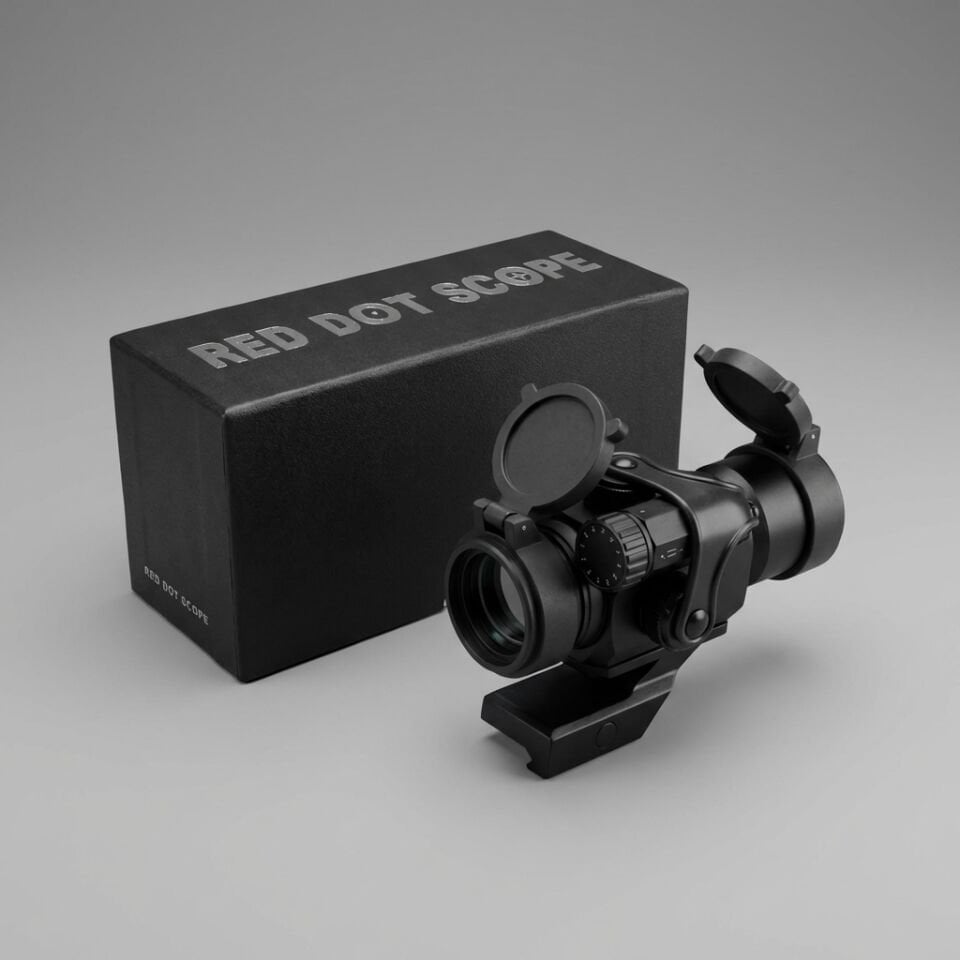 M2XB CompM2 Stili Taktik Tüp Red Dot Nişangah Seti (Siyah)