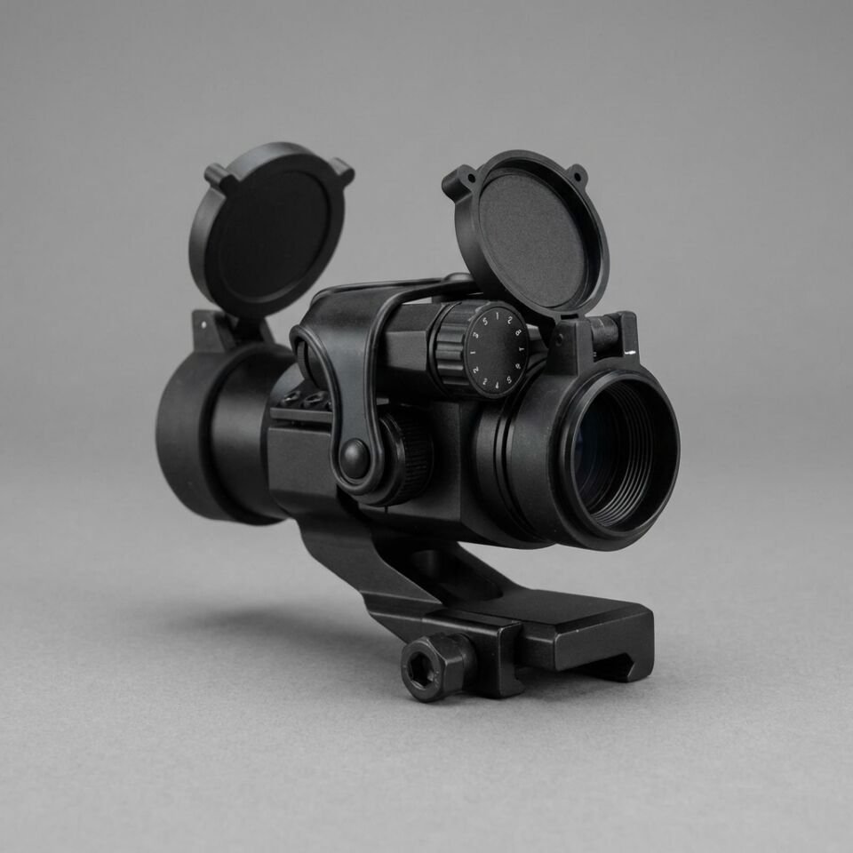 M2XB CompM2 Stili Taktik Tüp Red Dot Nişangah Seti (Siyah)