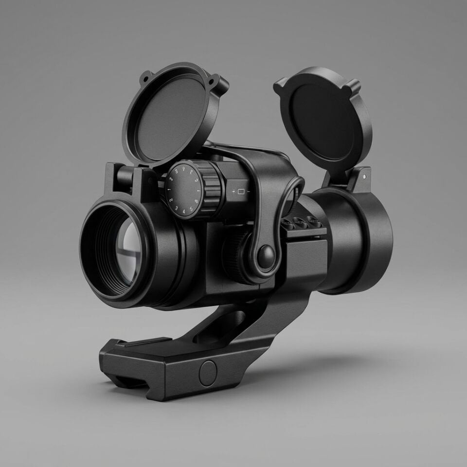 M2XB CompM2 Stili Taktik Tüp Red Dot Nişangah Seti (Siyah)