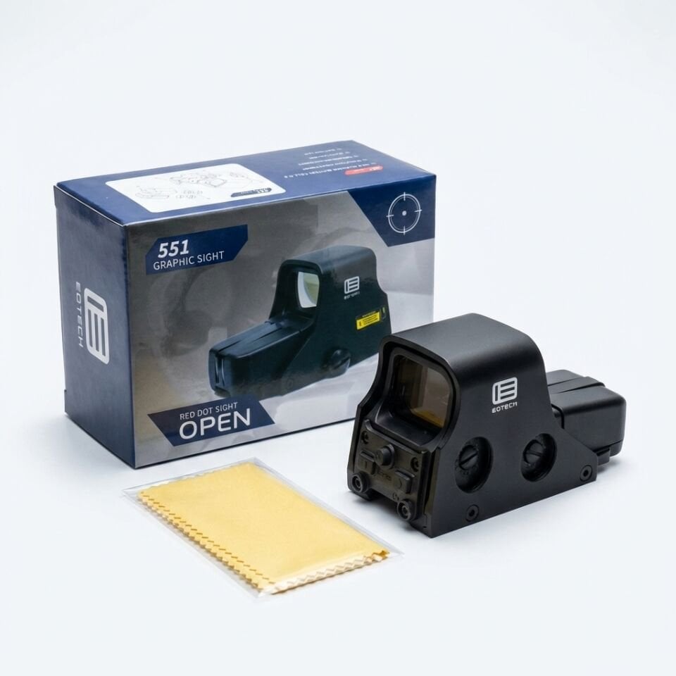 551 Taktik Holografik Tarzı Red Dot Nişangah (Siyah)