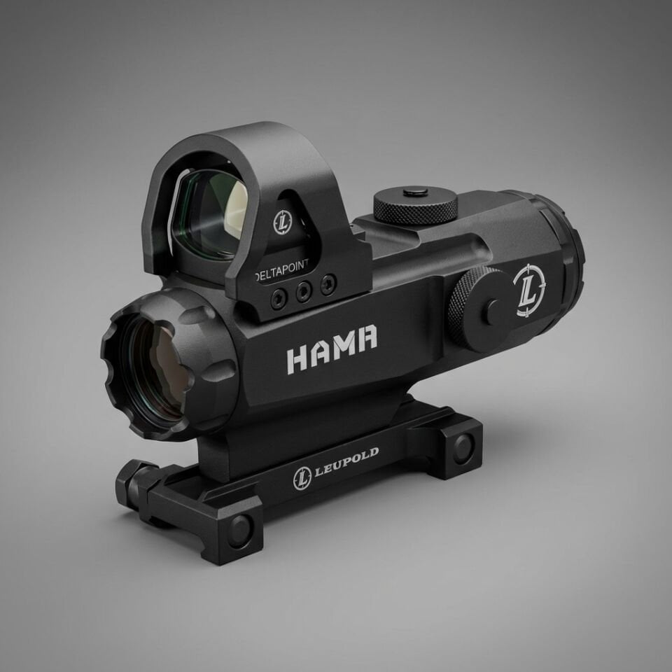 HAMR 4x24 Taktik Dürbün + Micro Red Dot Combo Set (Siyah)