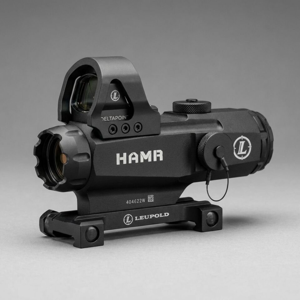 HAMR 4x24 Taktik Dürbün + Micro Red Dot Combo Set (Siyah)