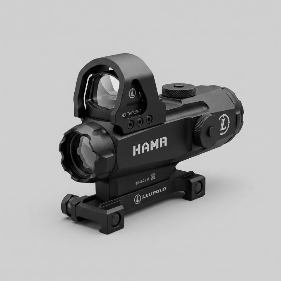 HAMR 4x24 Taktik Dürbün + Micro Red Dot Combo Set (Siyah)