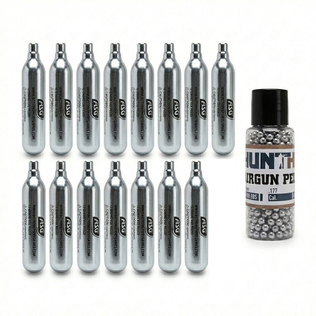 15 Co2 Tüp, 800 4.5mm BBs Mermi Set Hediyeli