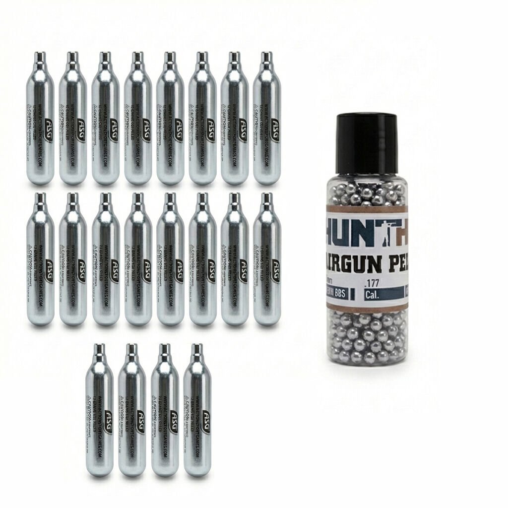 20 Co2 Tüp, 1000 4.5mm BBs Mermi Set Hediyeli