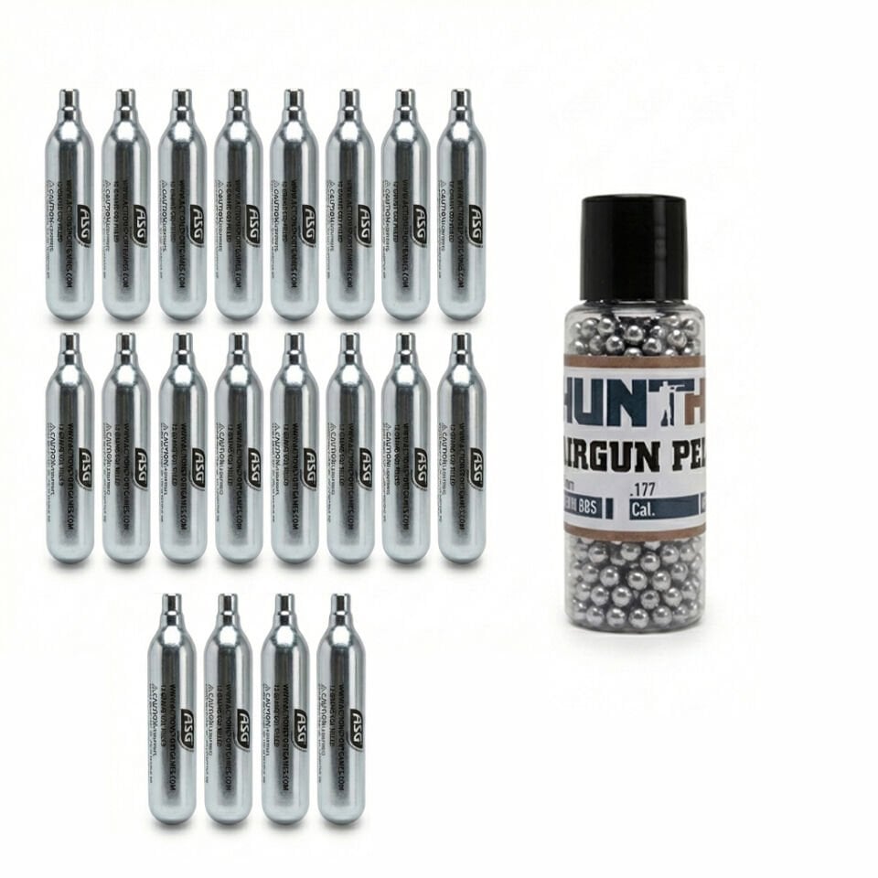 20 Co2 Tüp, 1000 4.5mm BBs Mermi Set Hediyeli