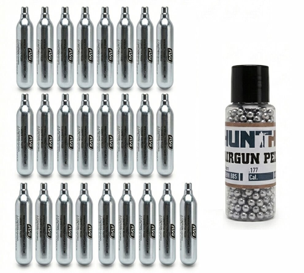 25 Co2 Tüp, 1500 4.5mm BBs Mermi Set Hediyeli