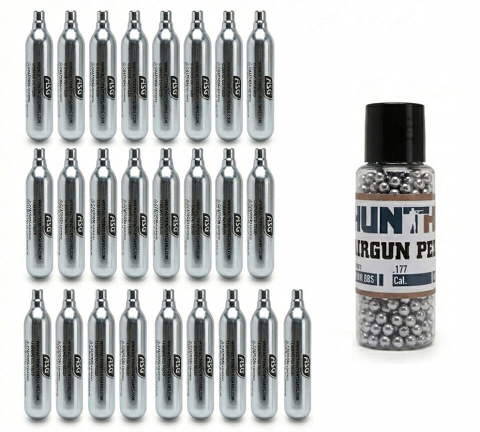 25 Co2 Tüp, 1500 4.5mm BBs Mermi Set Hediyeli