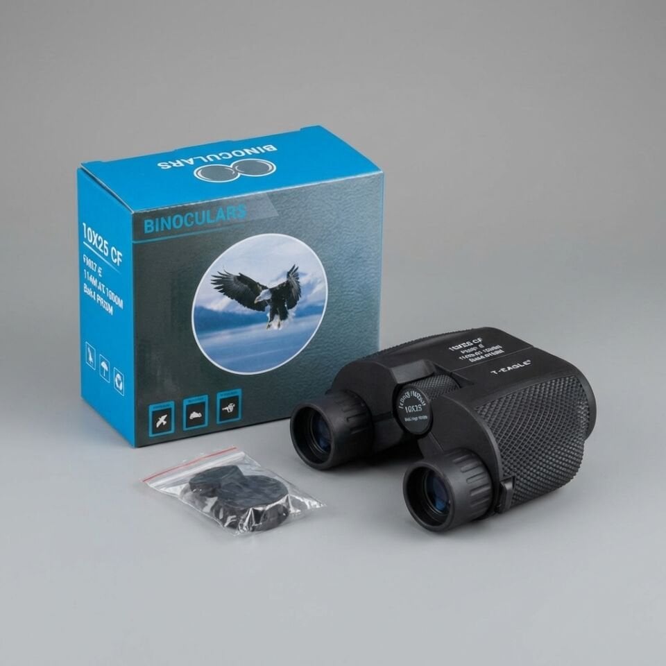 T-Eagle Paul 10x25 Kompakt Cep Dürbünü (Binocular)