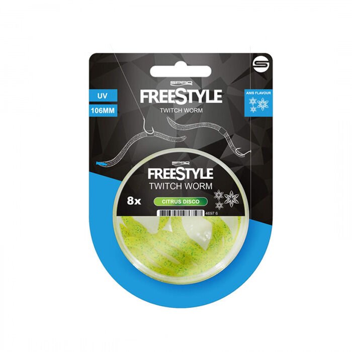 SPRO Freestyle Twitch Kurtçuk Citrus Disco Balık Yemi