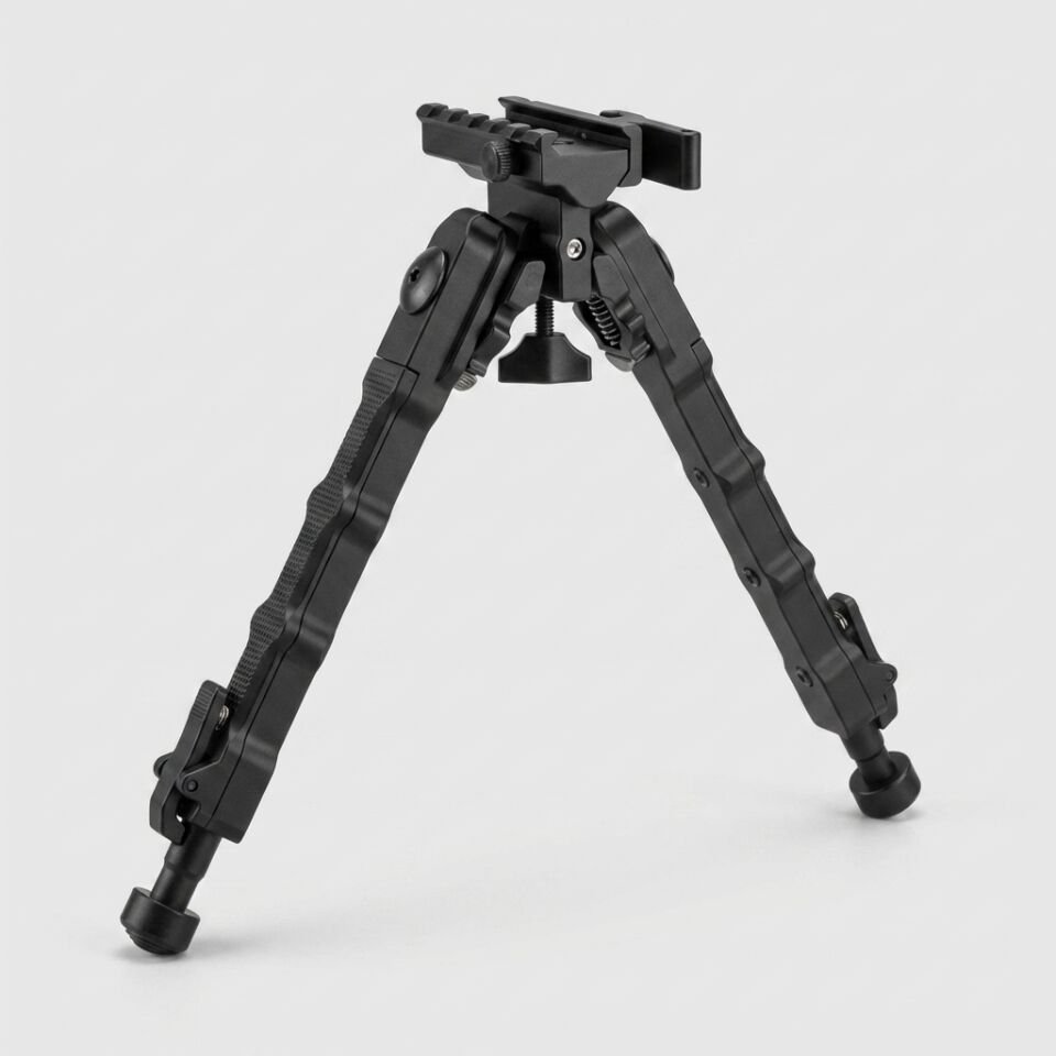 T-Eagle V9 V-Bacak Taktik Çatal Ayak Bipod (Uzun Boy / Siyah)