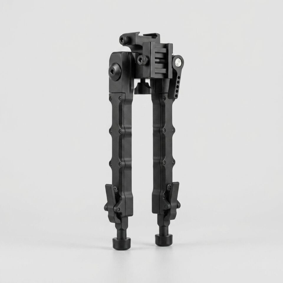 T-Eagle V9 V-Bacak Taktik Çatal Ayak Bipod (Uzun Boy / Siyah)