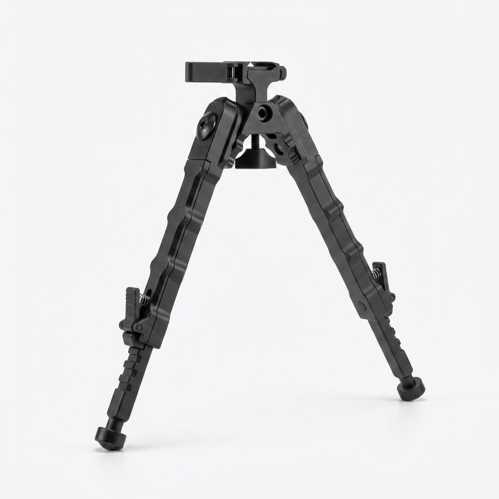 T-Eagle V9 V-Bacak Taktik Çatal Ayak Bipod (Uzun Boy / Siyah)
