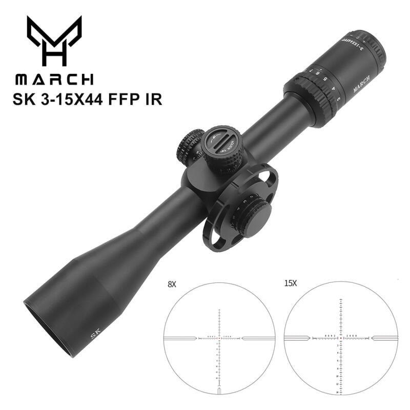 T-Eagle MARCH SK 3-15x44 IR FFP Aydınlatmalı Taktik Dürbün