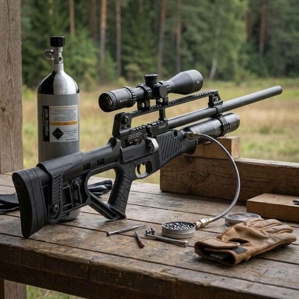 Hatsan Blitz Full AUTO 5.5mm FFP Dürbün + Scuba PCP Havalı Tüfek