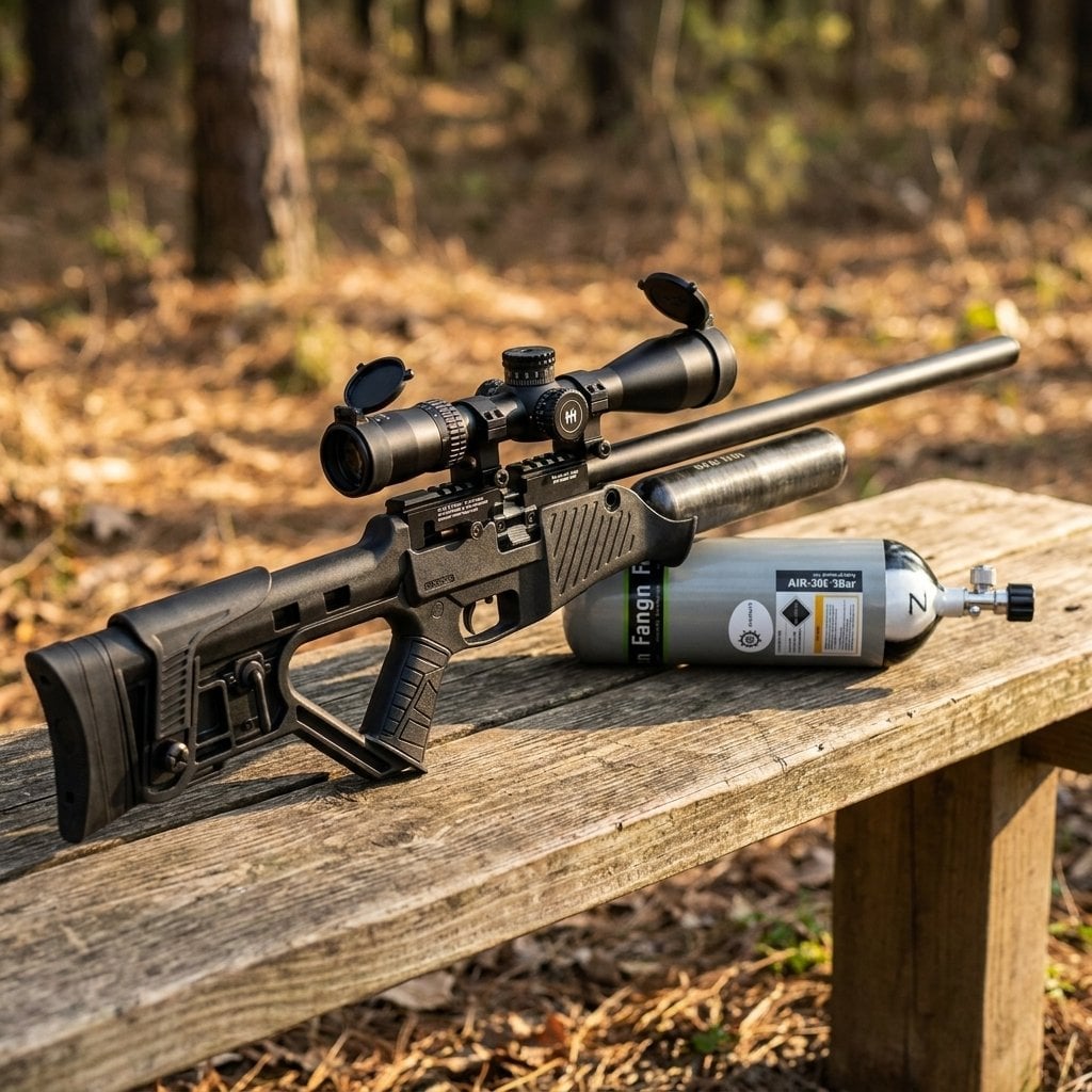 Hatsan Blitz Full AUTO PCP Havalı Tüfek, 5.5 mm Scuba+Dürbün