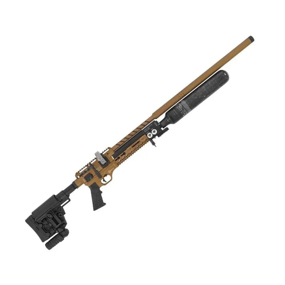 Hatsan Factor Sniper L Long FDE FFP Dürbün + Scuba PCP Havalı Tüfek, 6.35mm