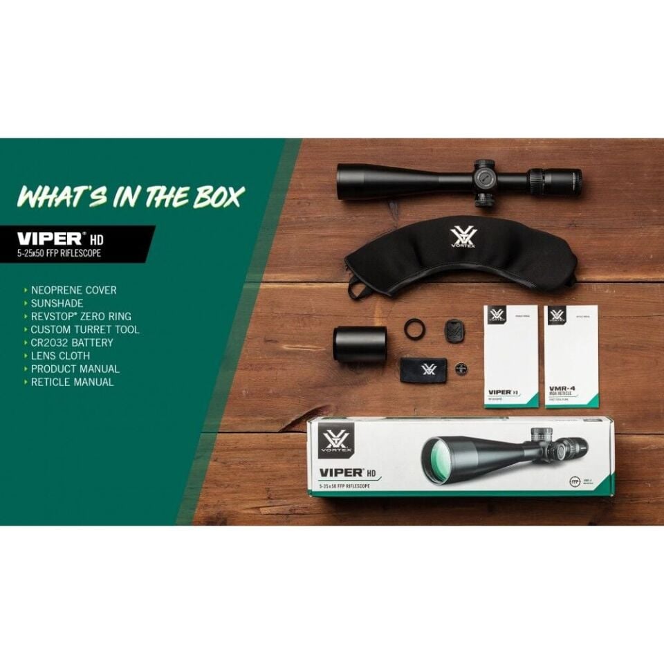 Viper® HD 5-25x50 FFP VMR-4 (MRAD)