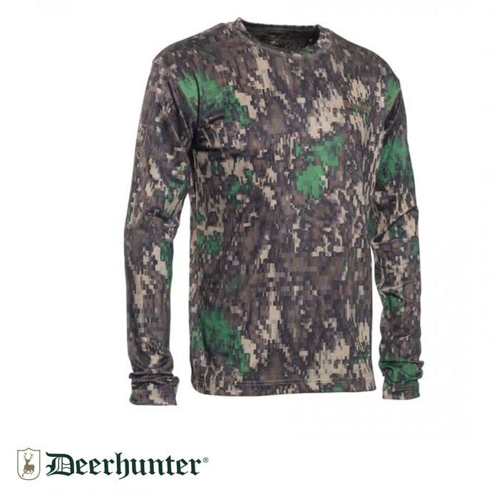 T. S.K.DEERHUNTER Trail Orman Kamuflaj Tişört L/S 80 M