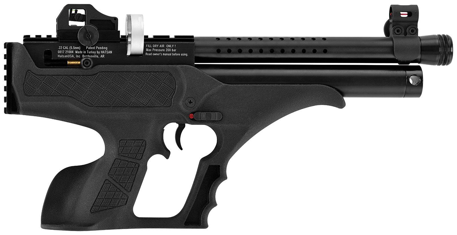 Hatsan Sortie Tactical Yarı Otomatik PCP Havalı Tabanca 6.35mm