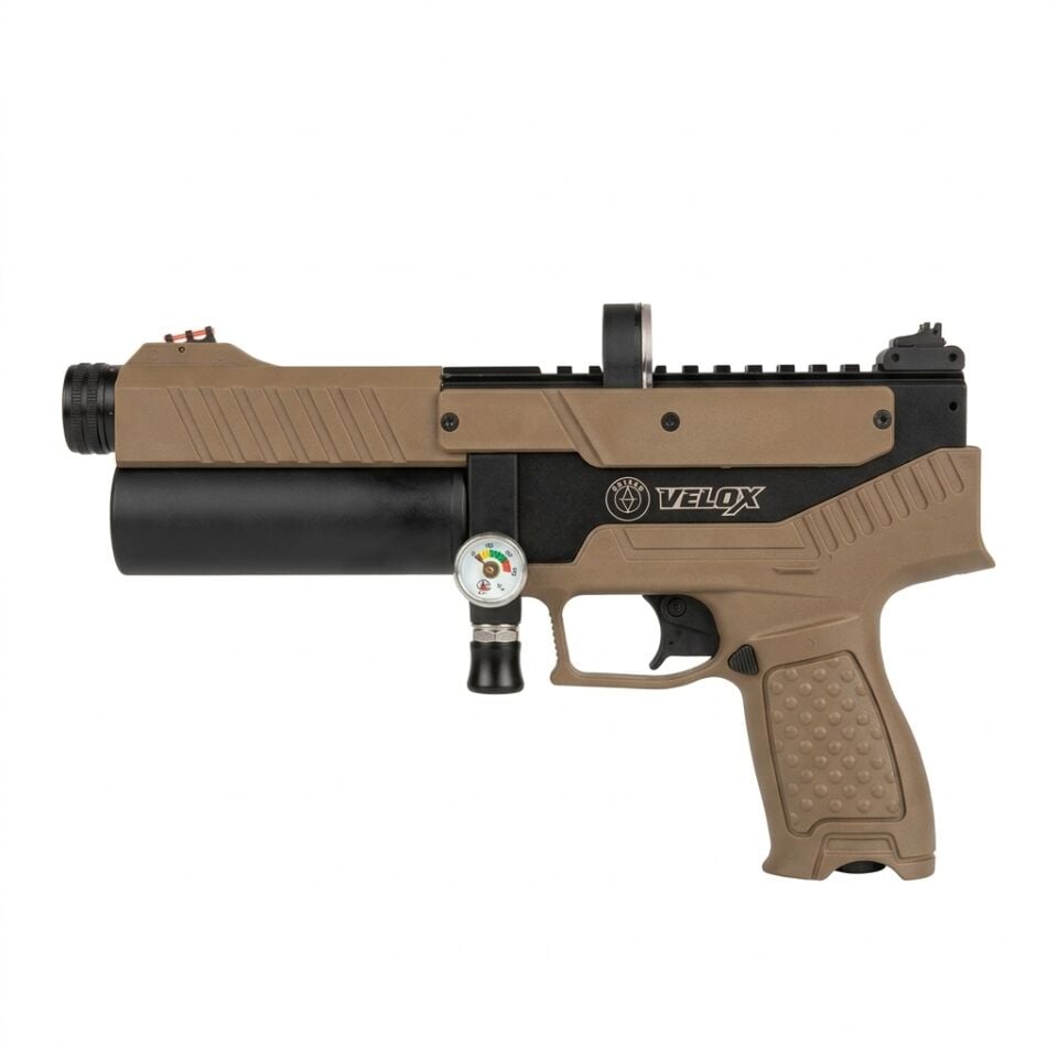 Hatsan Velox FDE Çöl Rengi PCP Havalı Tabanca - Yarı Otomatik 5.5