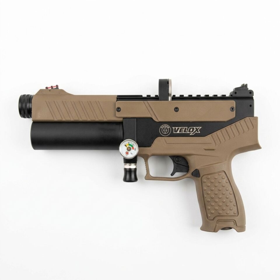 Hatsan Velox FDE Çöl PCP Havalı Tabanca 6.35 mm - Yarı Otomatik