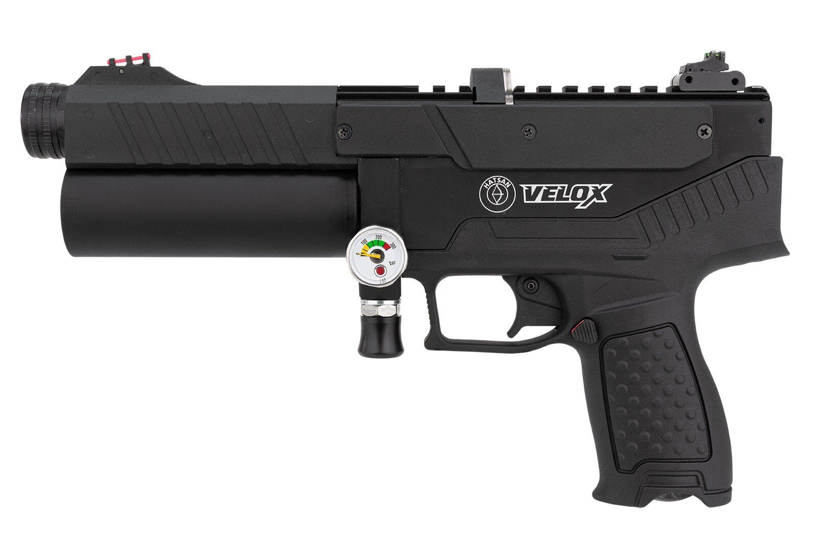 Hatsan Velox Siyah PCP Havalı Tabanca 6.35 mm - Yarı Otomatik