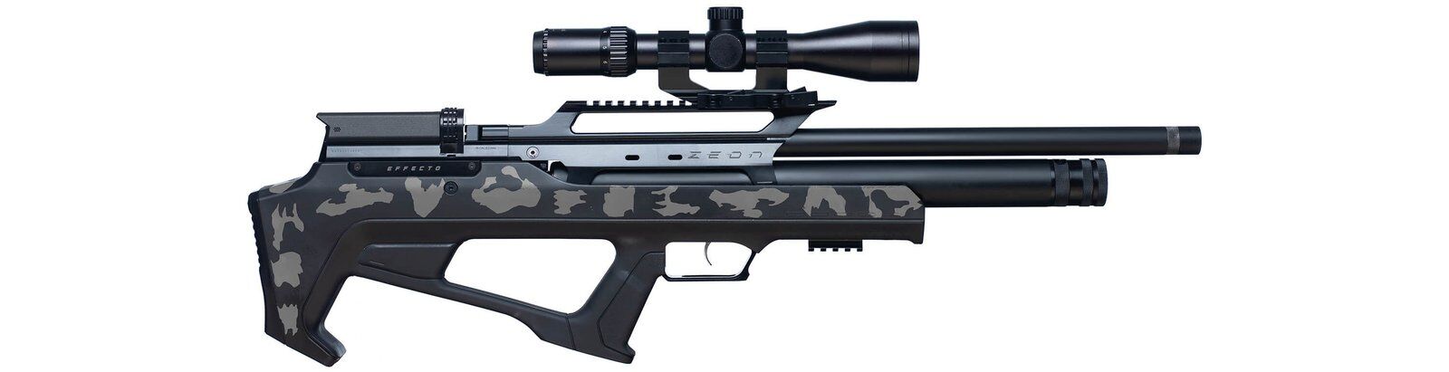 Huğlu Effecto Zeon LW Gri Kamuflaj Dürbün + Scuba PCP Havalı Tüfek 5.5mm