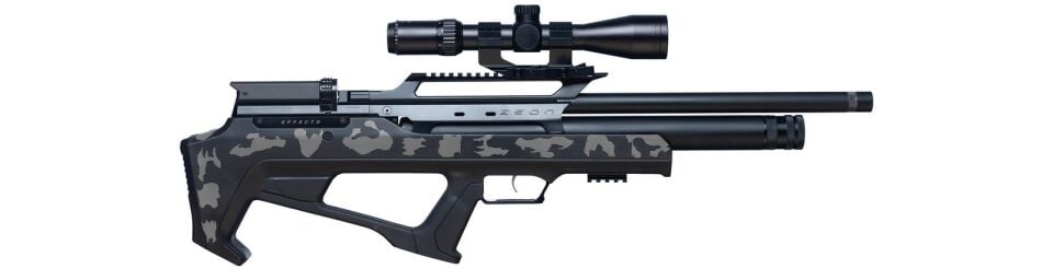 Huğlu Effecto Zeon LW Gri Kamuflaj PCP Havalı Tüfek 5.5mm