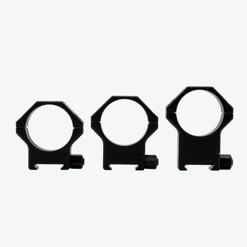 30mm Hardened Steel Picatinny Rings, 19mm