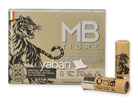 B&P MB TIGRE 38 GR. KAĞIT KOVAN AV FİŞEĞİ  12 CAL.