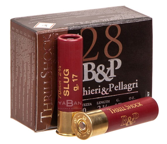 B&P THRILL SHOCK SLUG TEK KURŞUN  28 CAL.