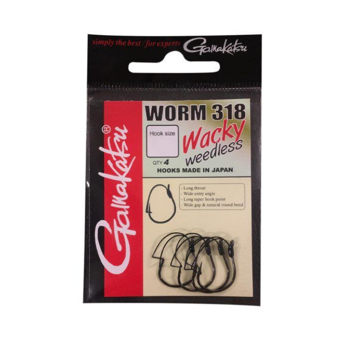 T.D. GAMAKATSU Worm 318 Wacky Weedless #2 1/4