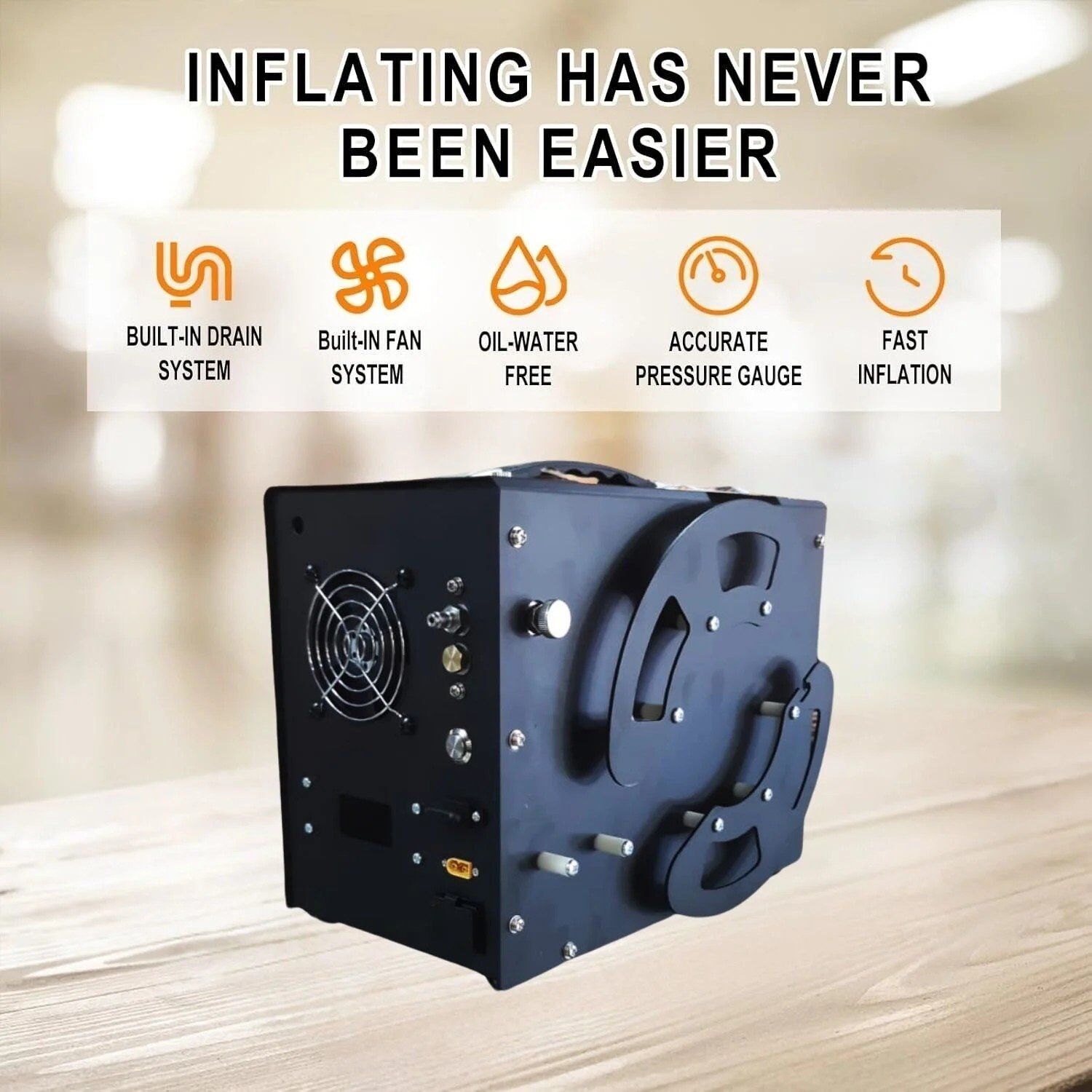 TUXING HPA & PCP Havalı Tüfek Kompresörü (4500 Psi / 300 Bar) – Akü ve Elektrikle Kullanım