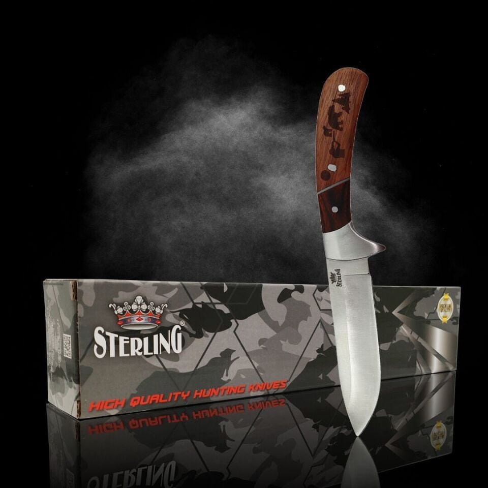 S. STERLING 20 cm Kahverengi Avcı Bıçağı