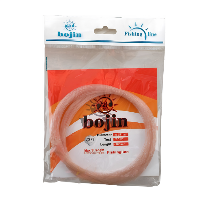 D.BOJIN Poşet Misina 100m-0.35 mm Renk:B008(KAHVE)