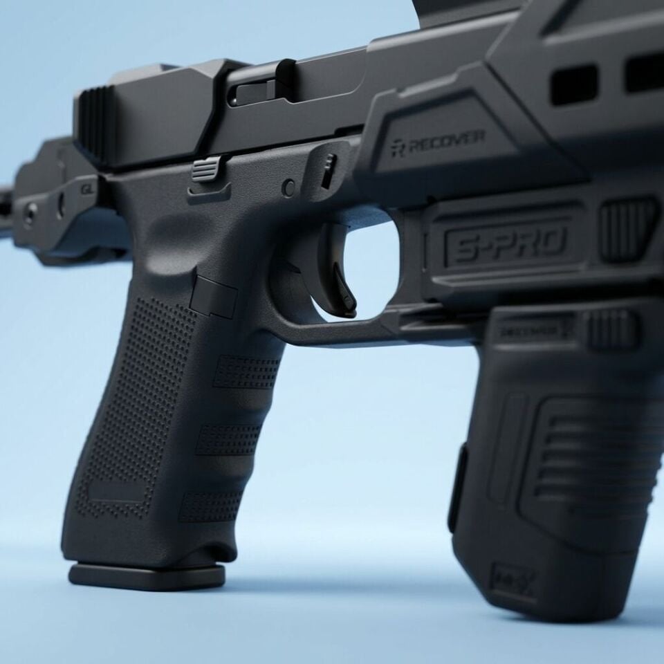 Recover Tactical S-PRO Tabanca Dönüşüm Kiti (Glock) – Yaylı Stabilizer Sistemi