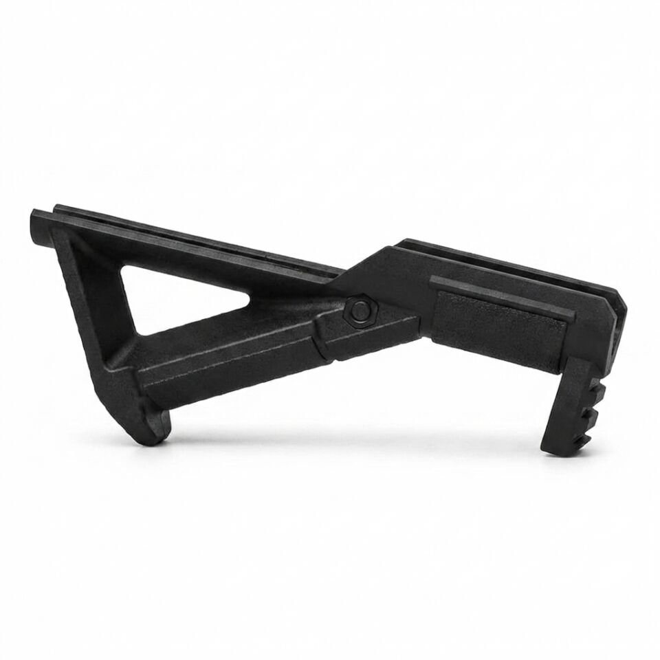 BEY505 Picatinny Uyumlu Açılı El Tutamağı (Taktik Siyah Elcik)