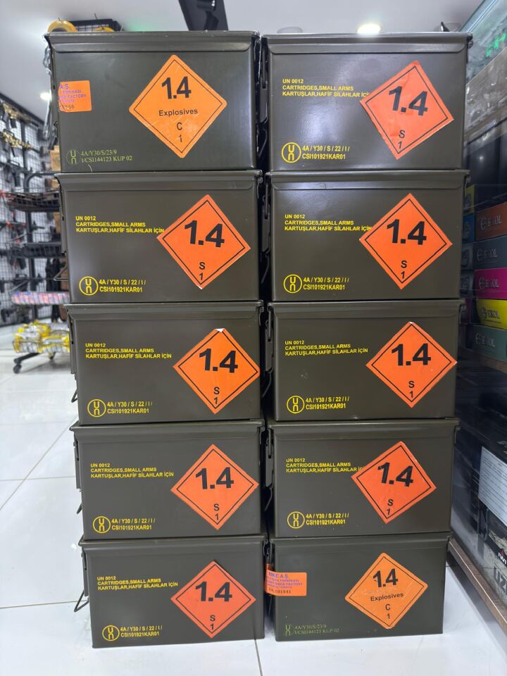 Contalı Su ve Hava Geçirmez Metal Mühimmat Sandığı