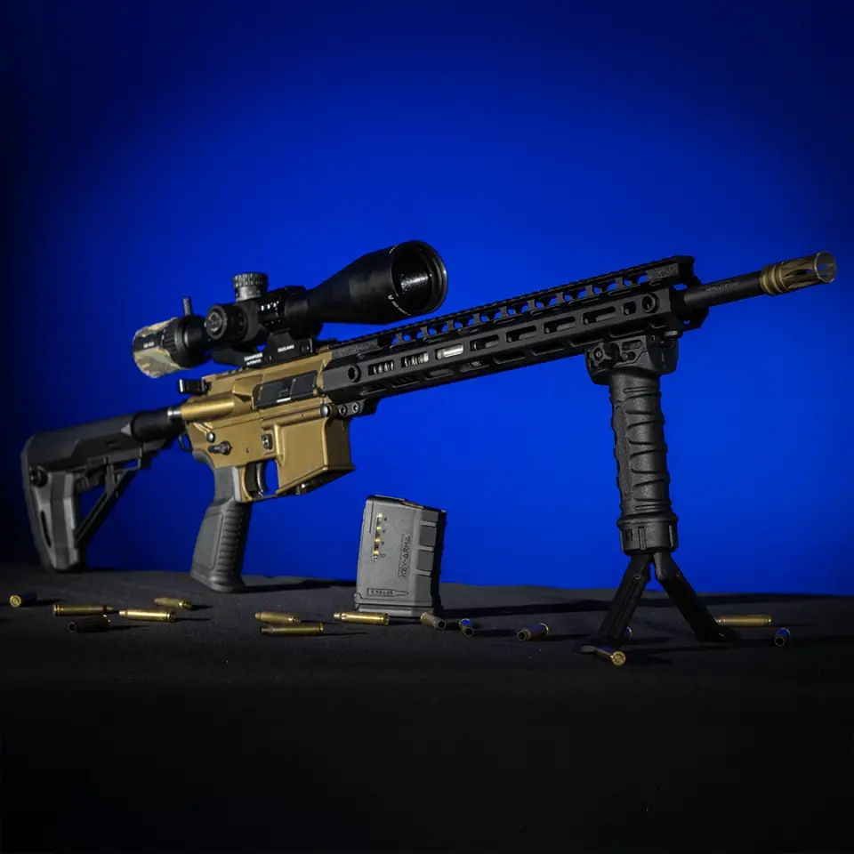 KEY-404 Bipod (Çatal Ayak) Entegreli Döner Dikey Tutamak (Picatinny)