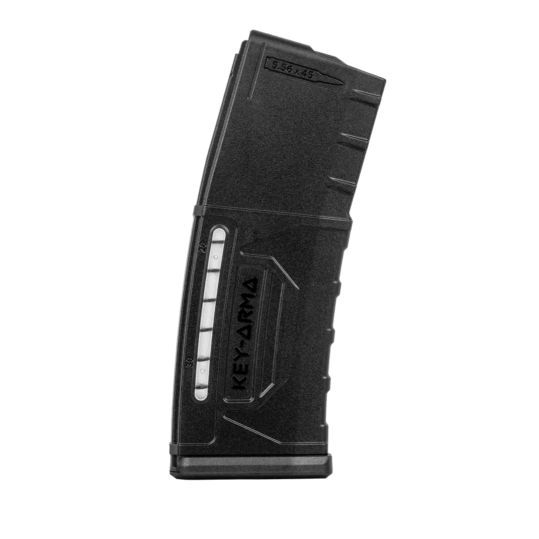 KEY-804 AR-15 Şeffaf Pencereli Taktik Şarjör (5.56x45mm / 30 Fişek)