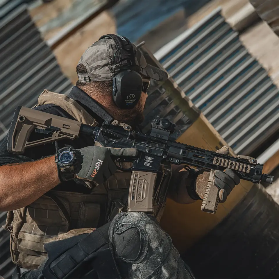 KEY-804 AR-15 Şeffaf Pencereli Taktik Şarjör (5.56x45mm / 30 Fişek)