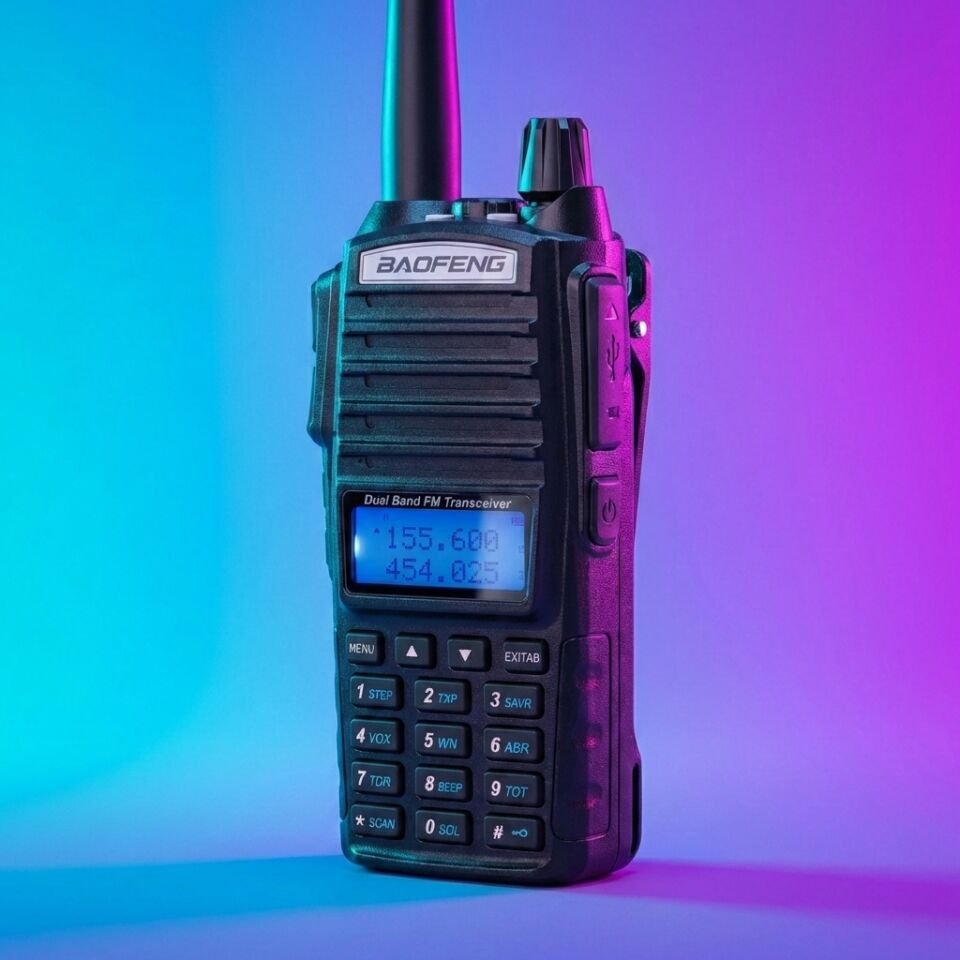 Baofeng UV-82 Dual Bant El Telsizi (VHF+UHF / Çift PTT Tuşlu)