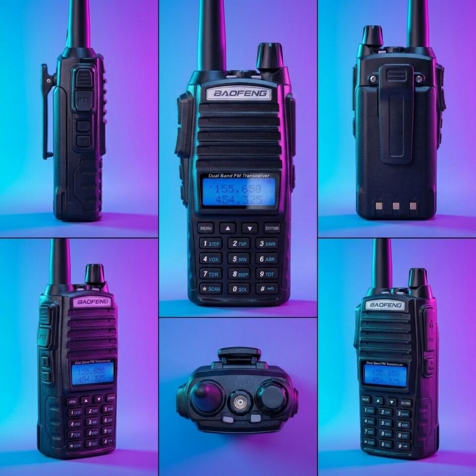 Baofeng UV-82 Dual Bant El Telsizi (VHF+UHF / Çift PTT Tuşlu)