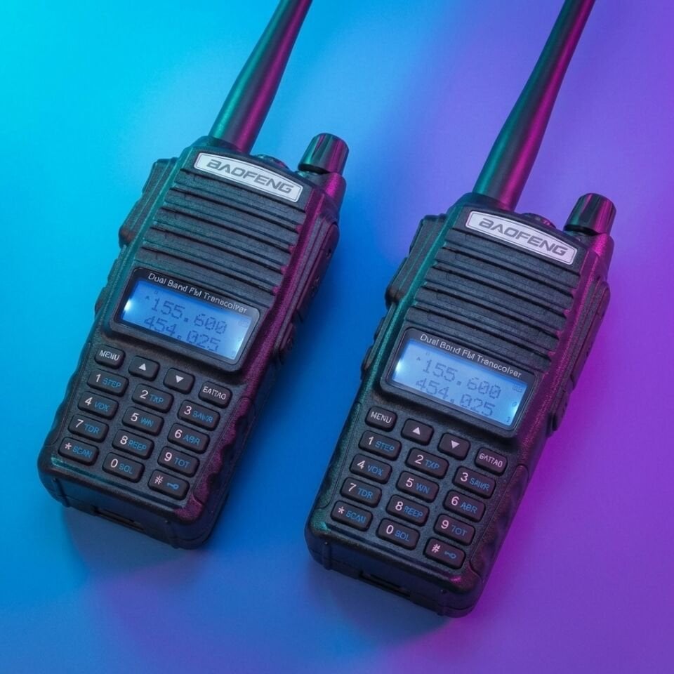 Baofeng UV-82 Dual Bant El Telsizi (VHF+UHF / Çift PTT Tuşlu)
