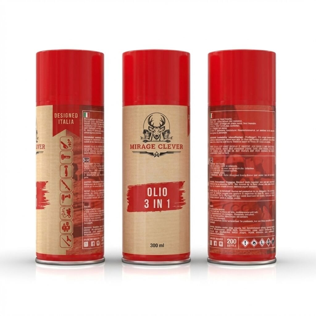 Mirage Clever 3'ü 1 Arada Silah Bakım Yağı (Pas Sökücü, Koruyucu, Yağlayıcı)