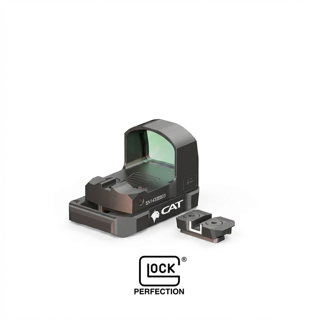 CAT SM2 Manyetik Montaj Adaptörü + 3.5 MOA Red Dot Optik Seti (Glock 43/43X)